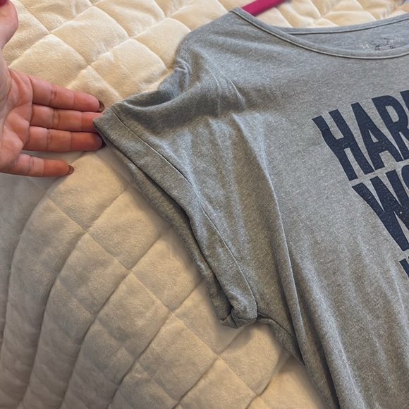 Under Armour Heat Gear The Rock Loose Crop Top Size Small - Picture 6 of 8